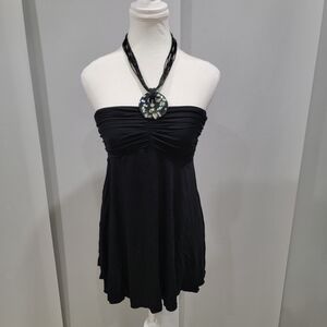 INC International Concepts Black Strapless Shirt